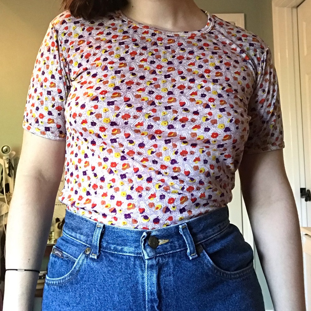 Funky Vintage Patterned Shirt - image 3